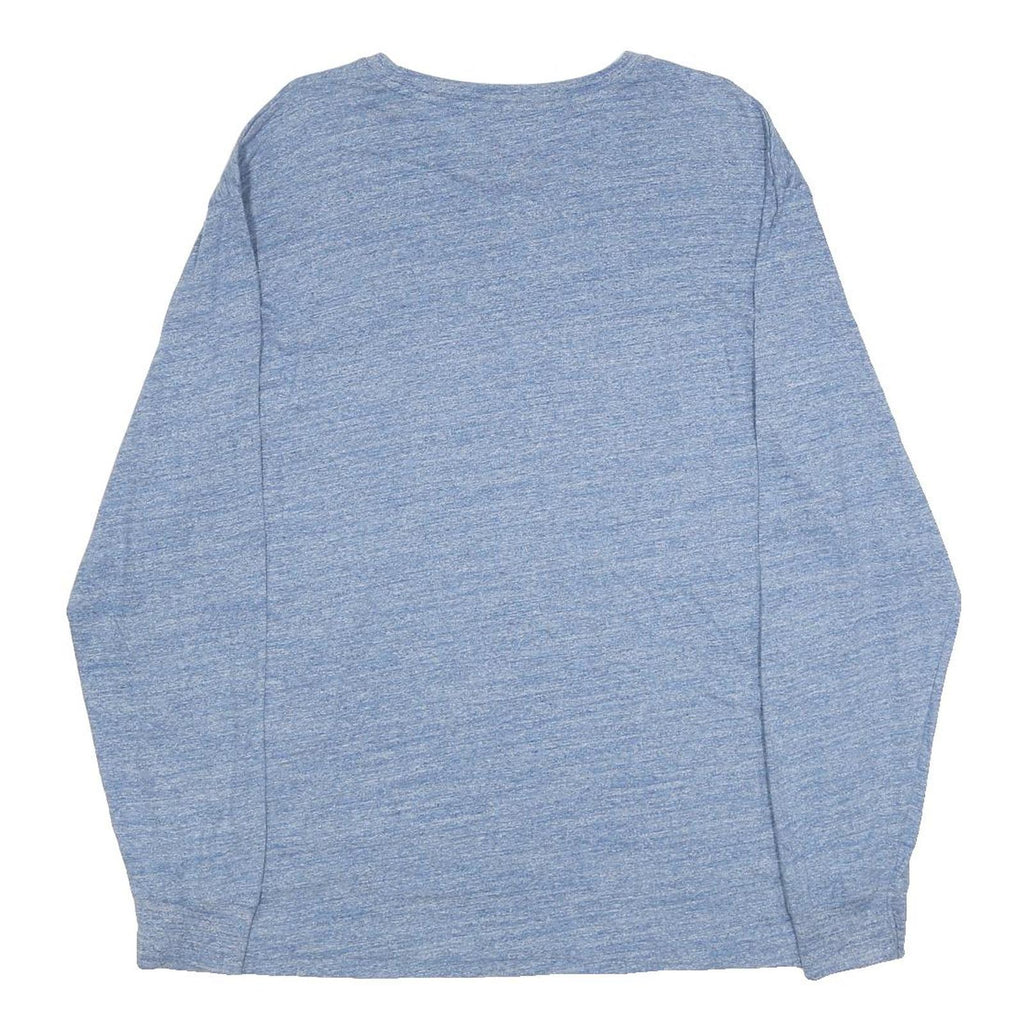 POLO RALPH LAUREN Mens Blue Long Sleeve Crew Neck Cotton T-Shirt L