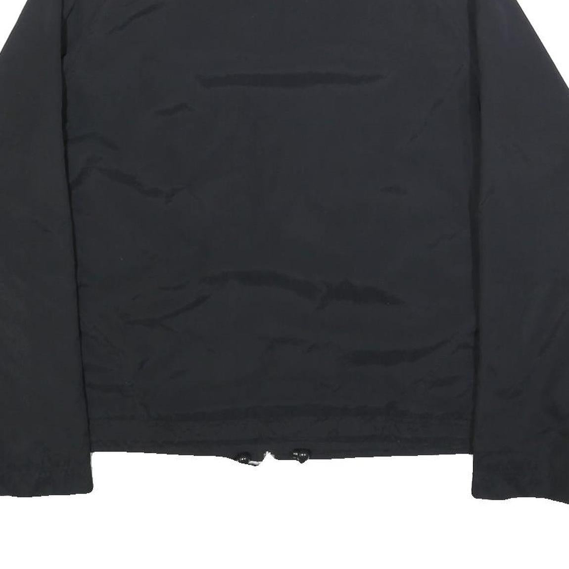 NIKE Womens Black & White Sports Zip Up Polyester Jacket L Lightweight