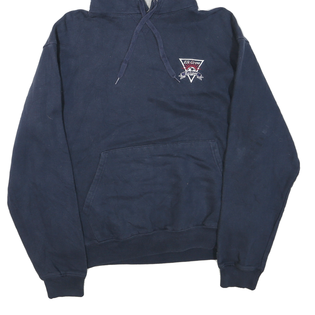CHAMPION Mens Navy Hoodie M Cotton Blend Casual Pullover Sweatshirt
