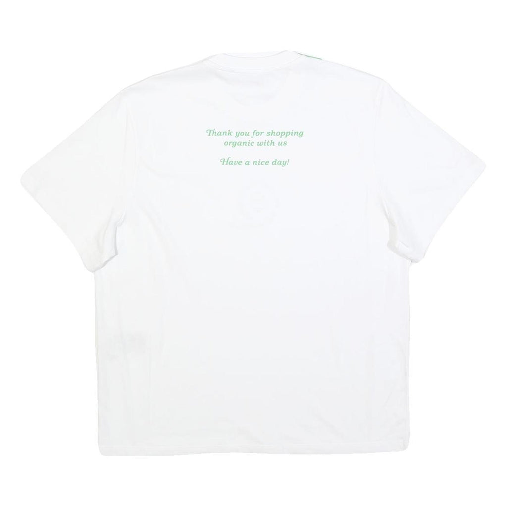 STELLA MCCARTNEY Womens White Organic Cotton Blend Graphic T-Shirt XS Short