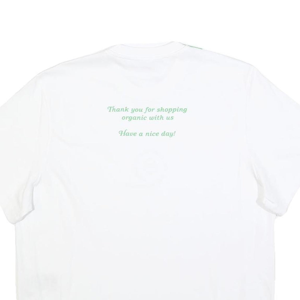 STELLA MCCARTNEY Womens White Organic Cotton Blend Graphic T-Shirt XS Short