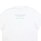 STELLA MCCARTNEY Womens White Organic Cotton Blend Graphic T-Shirt XS Short