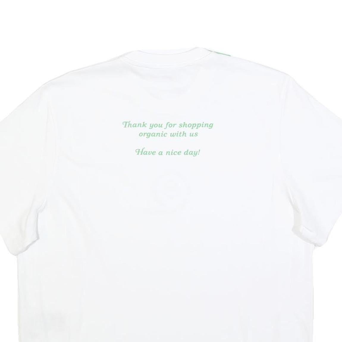 STELLA MCCARTNEY Womens White Organic Cotton Blend Graphic T-Shirt XS Short