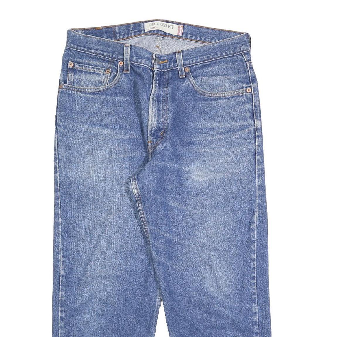 LEVI'S 550 Straight Mens Jeans Blue Relaxed Straight Denim Medium W32 L26