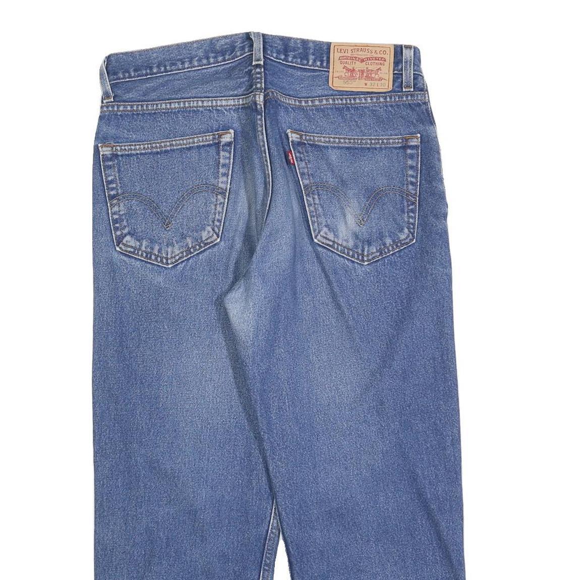 LEVI'S 550 Straight Mens Jeans Blue Relaxed Straight Denim Medium W32 L26