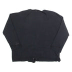 LIU JO Beaded Womens Blouse Black V-Neck 3/4 Sleeve M