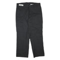 DICKIES Mens Cotton Blend Black Regular Fit Straight Leg Trousers W34 L29