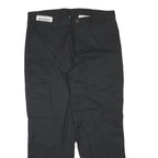 DICKIES Mens Cotton Blend Black Regular Fit Straight Leg Trousers W34 L29