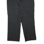 DICKIES Mens Cotton Blend Black Regular Fit Straight Leg Trousers W34 L29