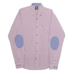PIERRE CARDIN Mens Shirt Red Check Long Sleeve M