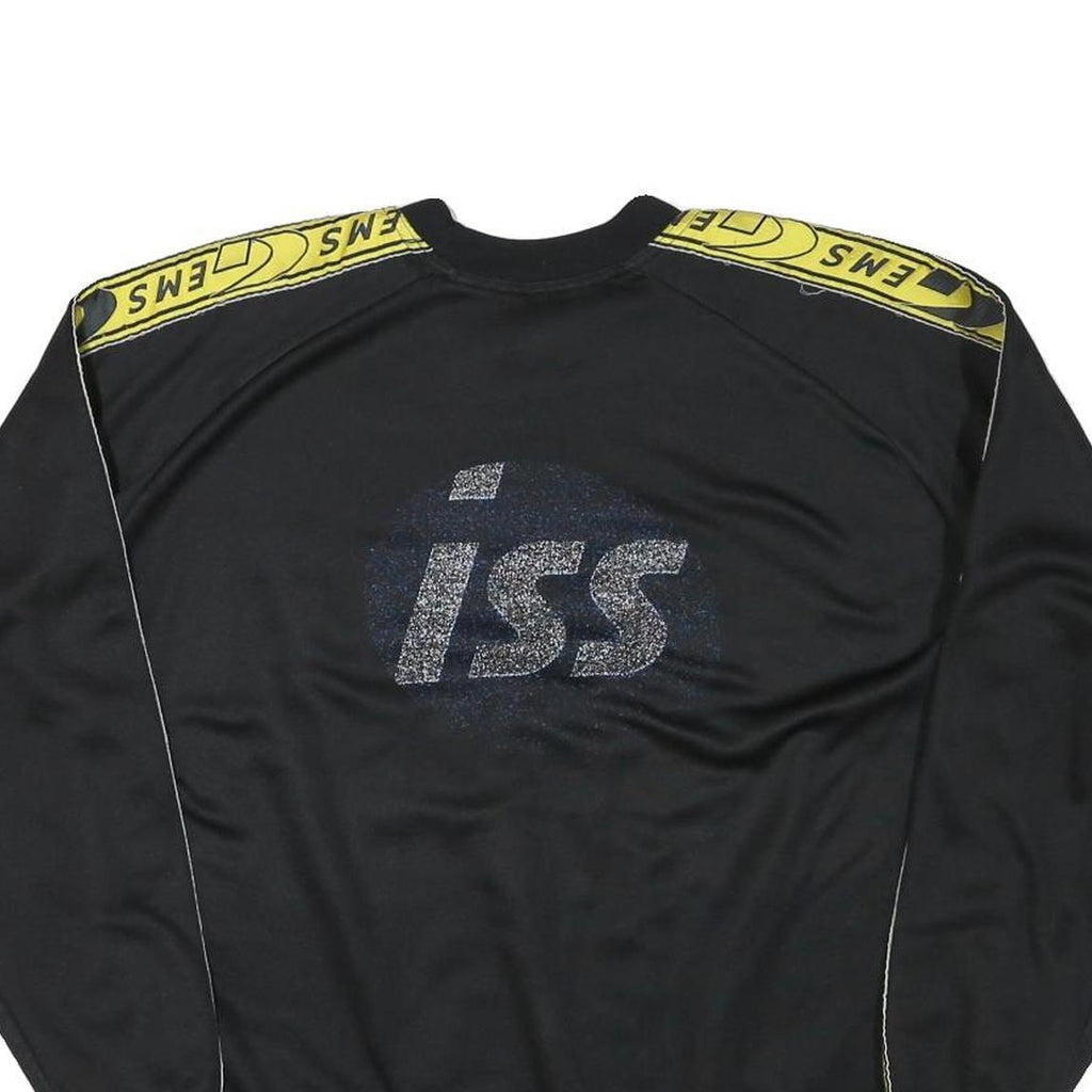 GEMS Mens Black & Yellow Logo Crew Neck XL Sports Style Sweatshirt