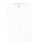 ARMANI COLLEZIONI Womens Regular White Cotton Blend Denim W32 L29 Classic Zip