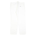 ARMANI COLLEZIONI Womens Regular White Cotton Blend Denim W32 L29 Classic Zip