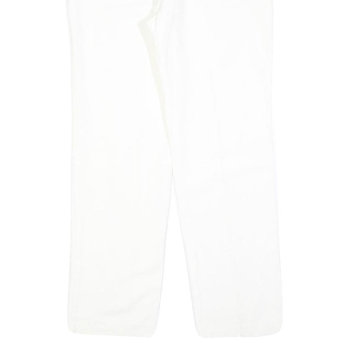 ARMANI COLLEZIONI Womens Regular White Cotton Blend Denim W32 L29 Classic Zip