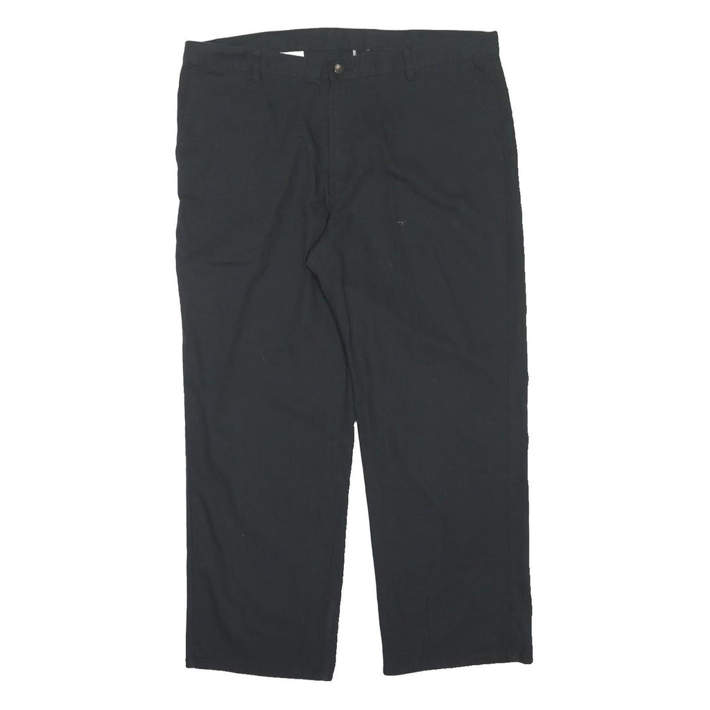 DICKIES Mens Regular Black Regular Fit Straight Leg Trousers W40 L30 Workwear