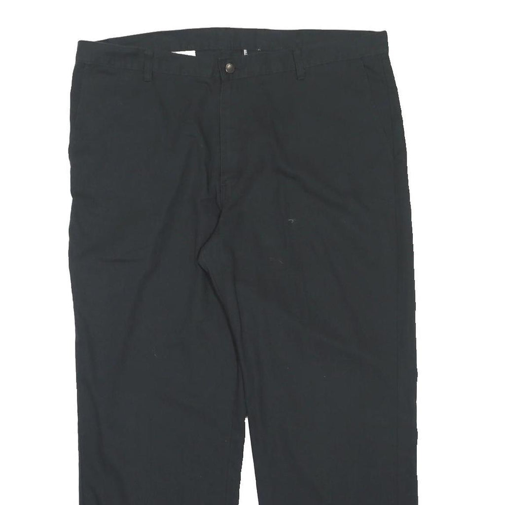 DICKIES Mens Regular Black Regular Fit Straight Leg Trousers W40 L30 Workwear