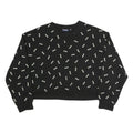 FILA Womens Black Sweatshirt Crew Neck 2XL Cotton Blend Logo Print Pullover