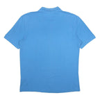 KAPPA Mens Blue Short Sleeve Plain XL Cotton Polo Shirt Logo Casual Sports