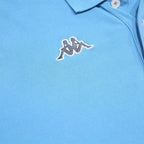 KAPPA Mens Blue Short Sleeve Plain XL Cotton Polo Shirt Logo Casual Sports