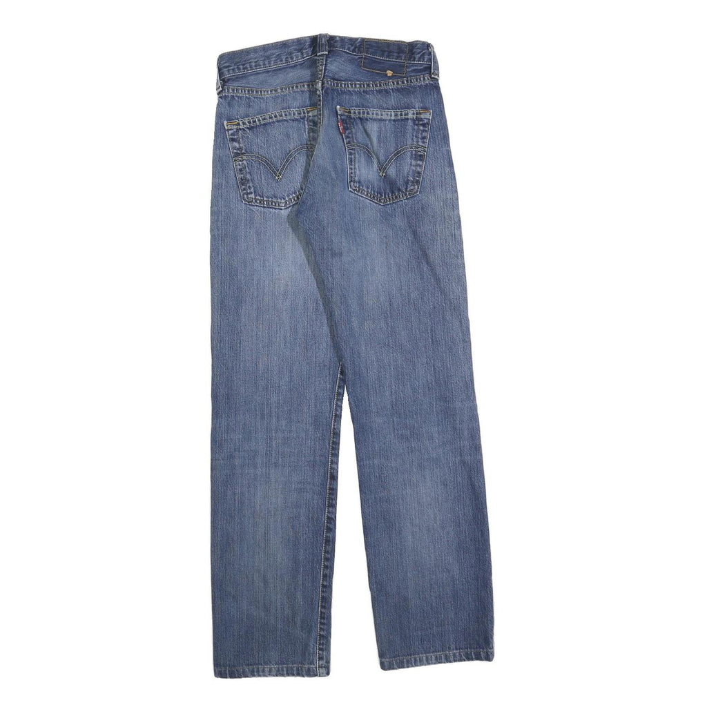 LEVI'S 501 Mens Jeans Blue Regular Straight Denim Medium W28 L28 Classic Button