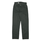 REPLAY Mens Regular Fit Black Cotton Blend Zip Trousers W27 L30 Classic Straight