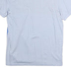 CALVIN KLEIN Mens Blue & Grey Short Sleeve Striped Polo Shirt M Cotton Casual