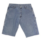 WRANGLER Mens Denim Blue Casual Shorts L W36 Cotton Relaxed Fit Pocketed
