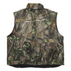 REMINGTON Mens Green & Brown Camouflage Reversible Jacket XL Cotton Blend Zip