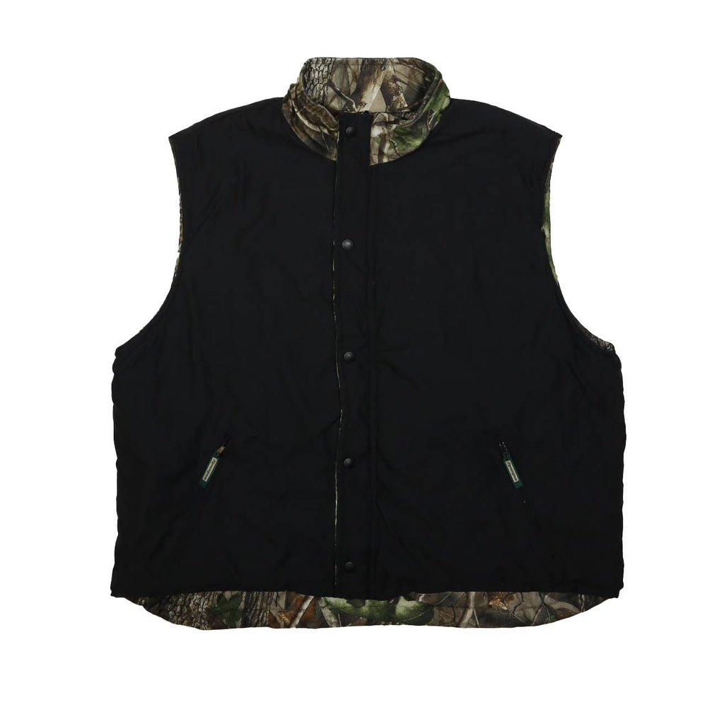 REMINGTON Mens Green & Brown Camouflage Reversible Jacket XL Cotton Blend Zip