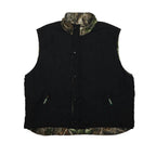 REMINGTON Mens Green & Brown Camouflage Reversible Jacket XL Cotton Blend Zip