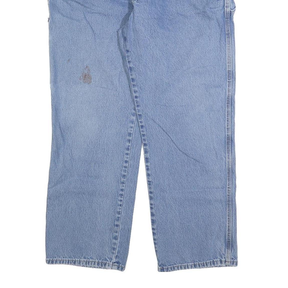 DICKIES Mens Jeans Blue Regular Straight Denim Medium W36 L30 Workwear