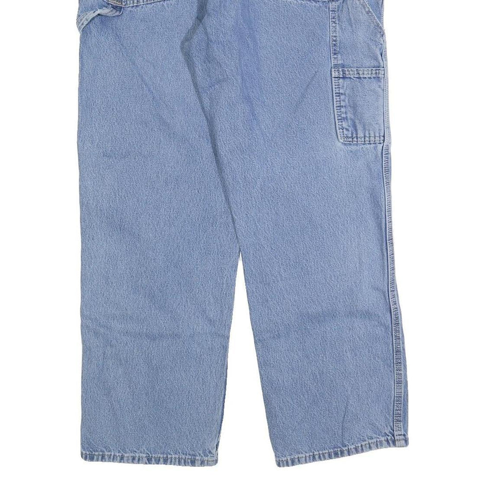 DICKIES Mens Jeans Blue Regular Straight Denim Medium W36 L30 Workwear