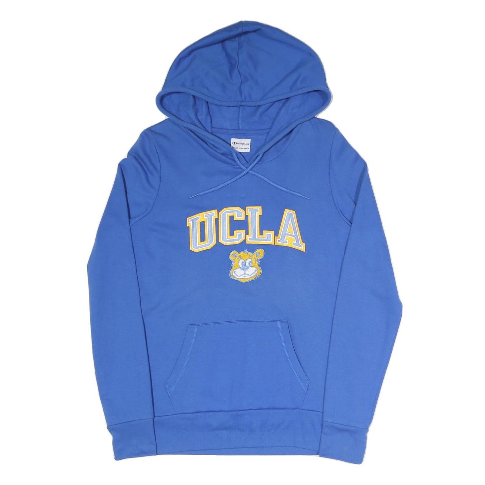 CHAMPION Womens Blue UCLA Pullover Hoodie M Cotton Blend M