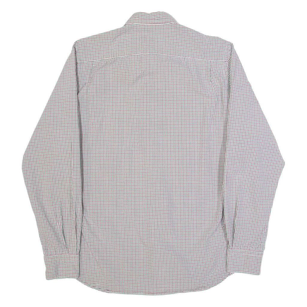 MASSIMO DUTTI Mens Shirt Red Check Long Sleeve L
