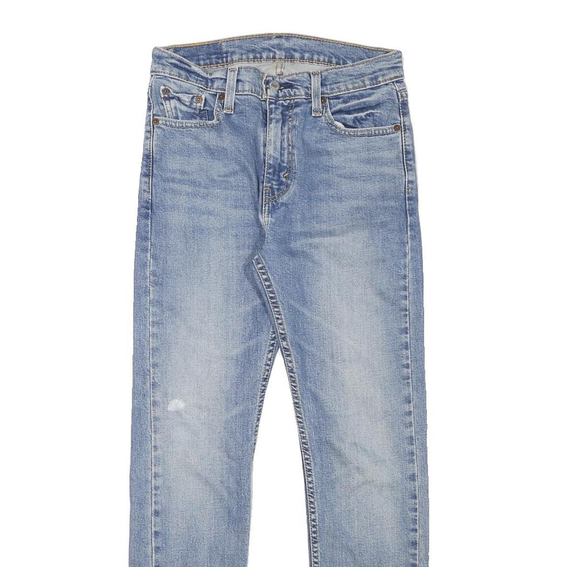 LEVI'S 510 Mens Jeans Blue Slim Skinny Denim Medium W28 L29 Slim Fit Zip