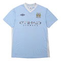 UMBRO Manchester City FC 2011–12 Home Shirt Mens Blue Sports Jersey V-Neck M