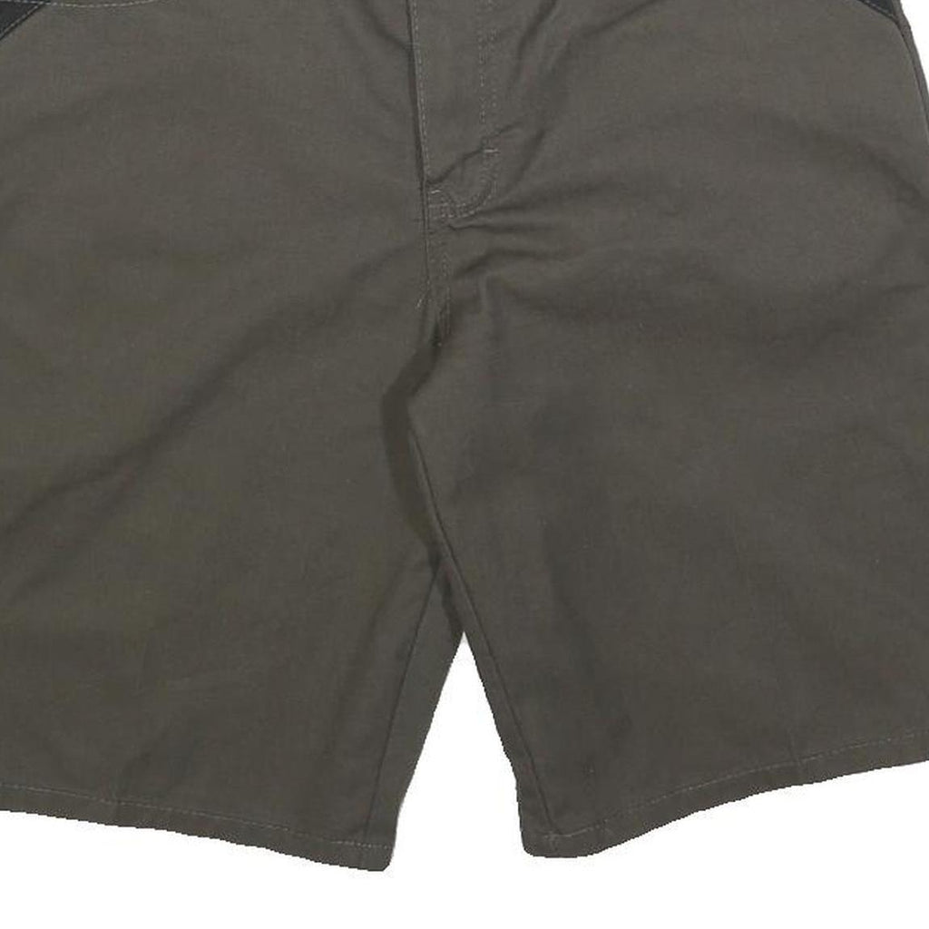 DICKIES Mens Shorts Grey Casual L W34 Cotton Blend Comfortable Pockets