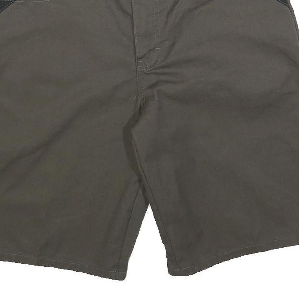 DICKIES Mens Shorts Grey Casual L W34 Cotton Blend Comfortable Pockets