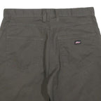 DICKIES Mens Shorts Grey Casual L W34 Cotton Blend Comfortable Pockets