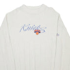 ANTIGUA SPORTS Mens White Knicks Basketball Patterned Crew Neck Basic Knit XL