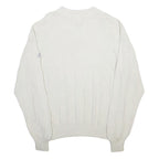 ANTIGUA SPORTS Mens White Knicks Basketball Patterned Crew Neck Basic Knit XL