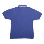 TOMMY HILFIGER Mens Blue Short Sleeve Plain M Cotton Polo Shirt Casual