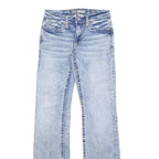 BKE Womens Jeans Blue Slim Straight Denim Light W28 L32 Stylish Casual