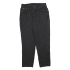 LEE Mens Black Regular Fit Straight Denim Jeans W30 L28 Classic Cotton Blend Zip