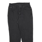 LEE Mens Black Regular Fit Straight Denim Jeans W30 L28 Classic Cotton Blend Zip