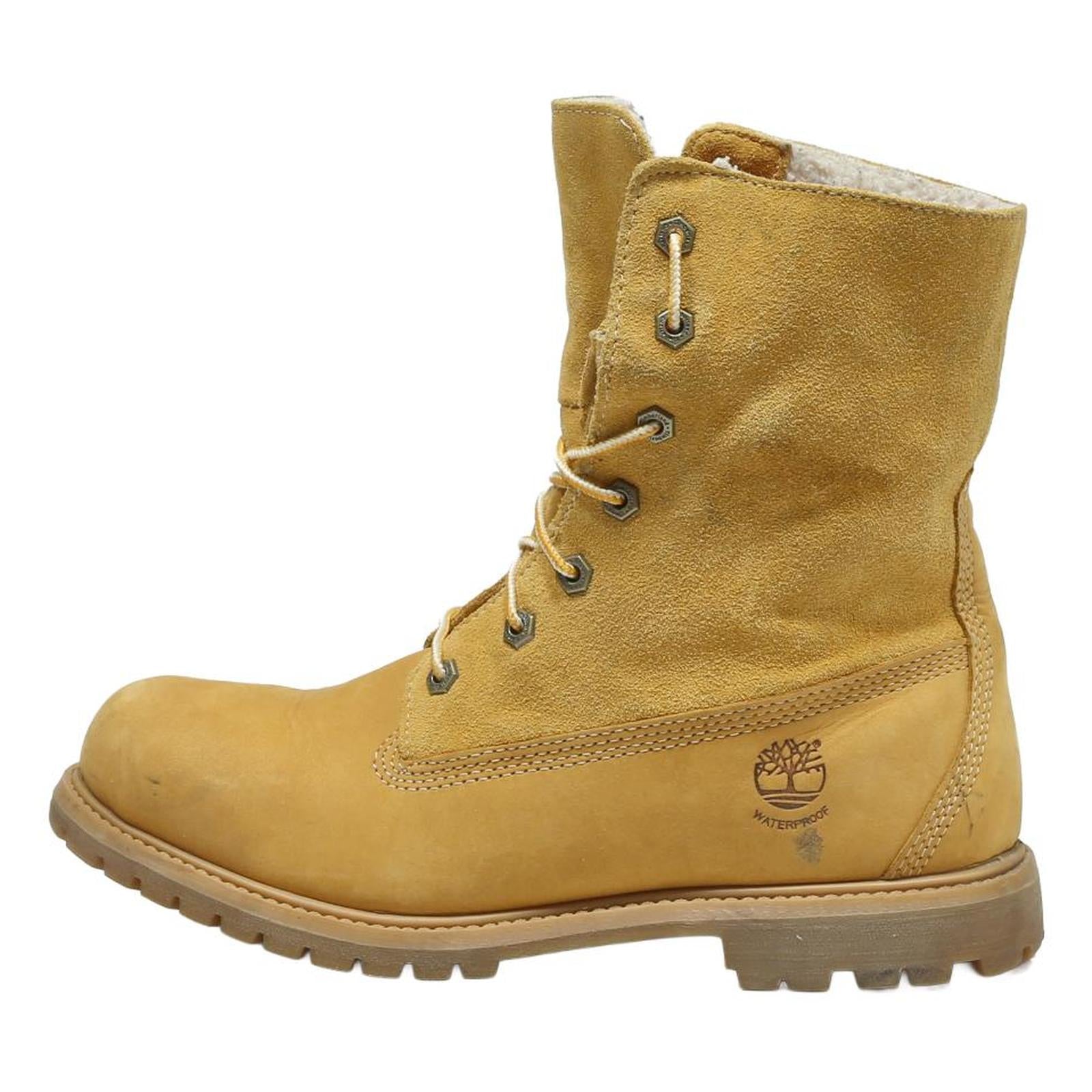 TIMBERLAND Womens Classic 6 Inch Lace-Up Boots Leather Wheat UK 8 Outdoor