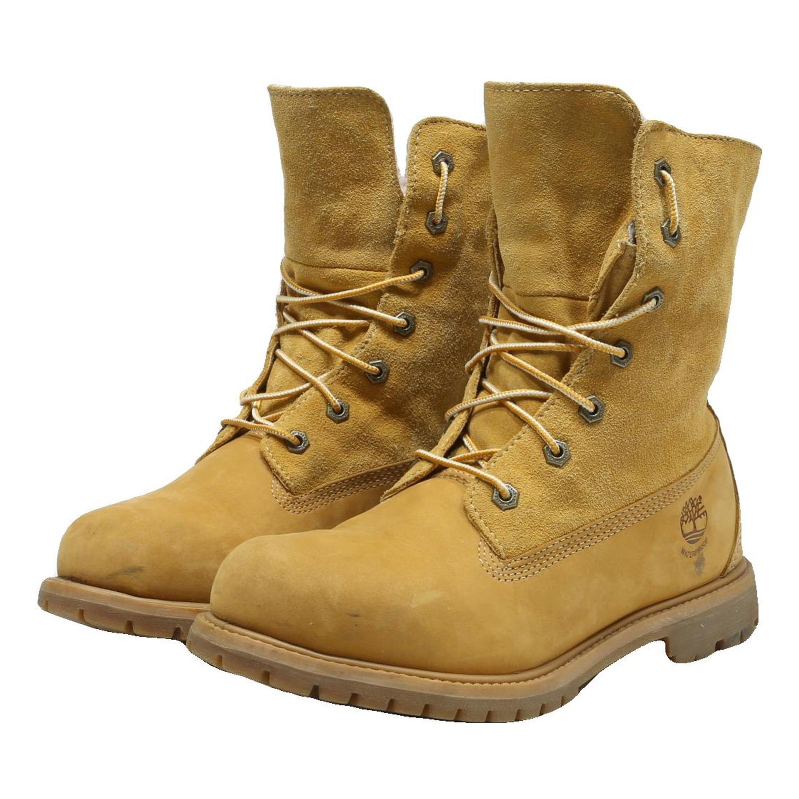 TIMBERLAND Womens Classic 6 Inch Lace-Up Boots Leather Wheat UK 8 Outdoor