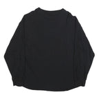 WOOLRICH Mens Black Long Sleeve T-Shirt 2XL Crew Neck Cotton Classic Fit