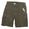 CARHARTT Mens Shorts Green Cargo L W34 Durable Cotton Blend Workwear