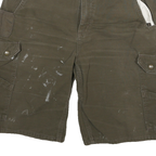 CARHARTT Mens Shorts Green Cargo L W34 Durable Cotton Blend Workwear